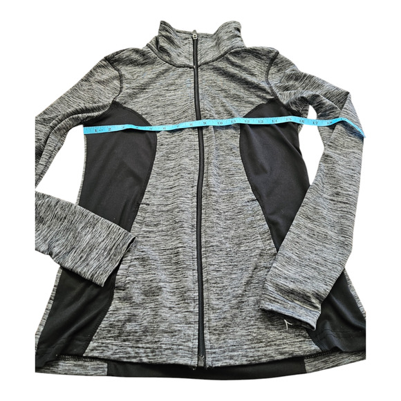 Danskin Small Gray and Black Long Sleeve Zip Closure Jacket - Picture 5 of 7